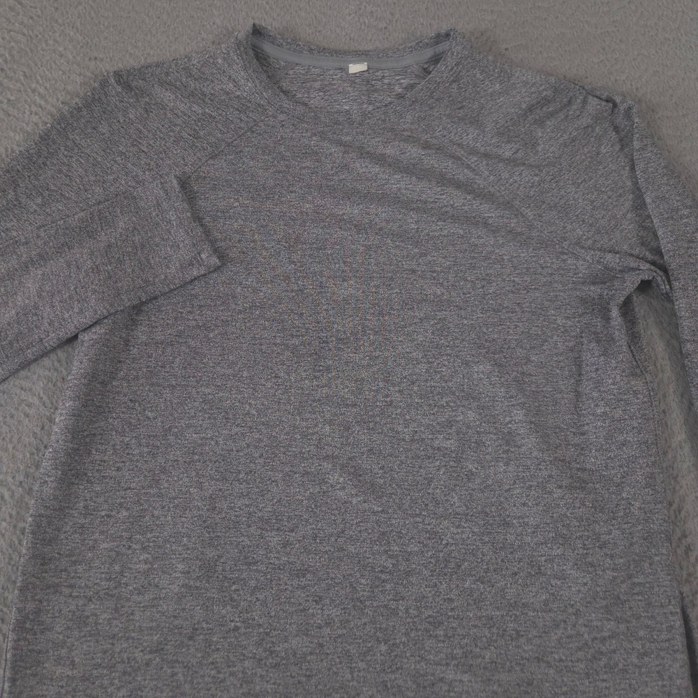 Lululemon Top Womens 6 Grey Swiftly Tech Long Sleeve Crew Heathered Activewear‎